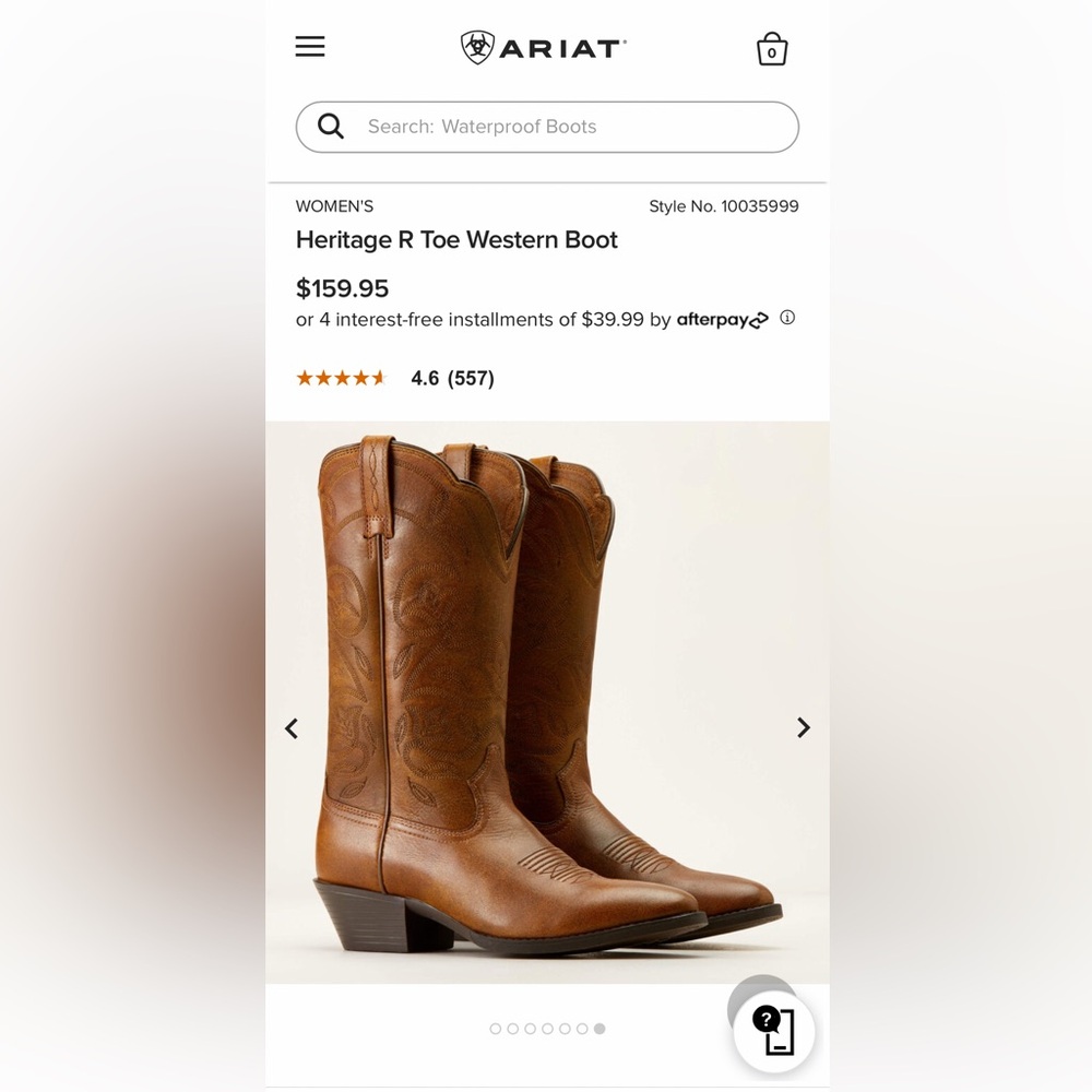 Women Ariat Western Boot - Picture 9 of 11